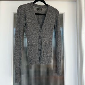 ISABEL MARANT Alpaca Lightweight charcoal grey Cardigan - Size: Small 36